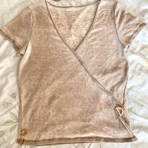 American Eagle Outfitters Super Soft Cotton Wrap Tee Size Medium
